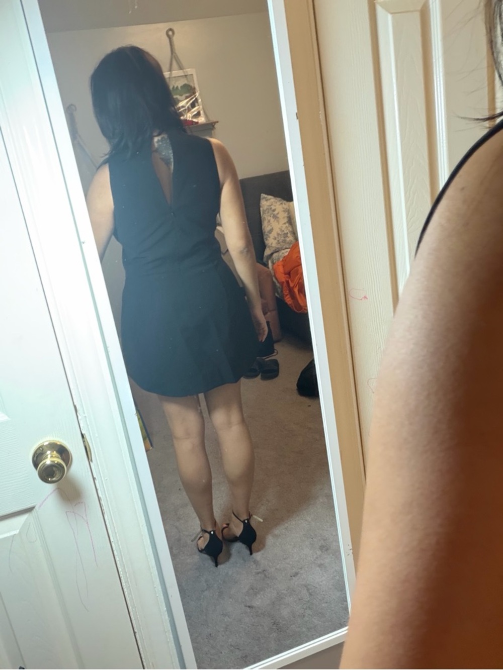 Amanda Uprichard Black Sleeveless Mini Dress mockneck